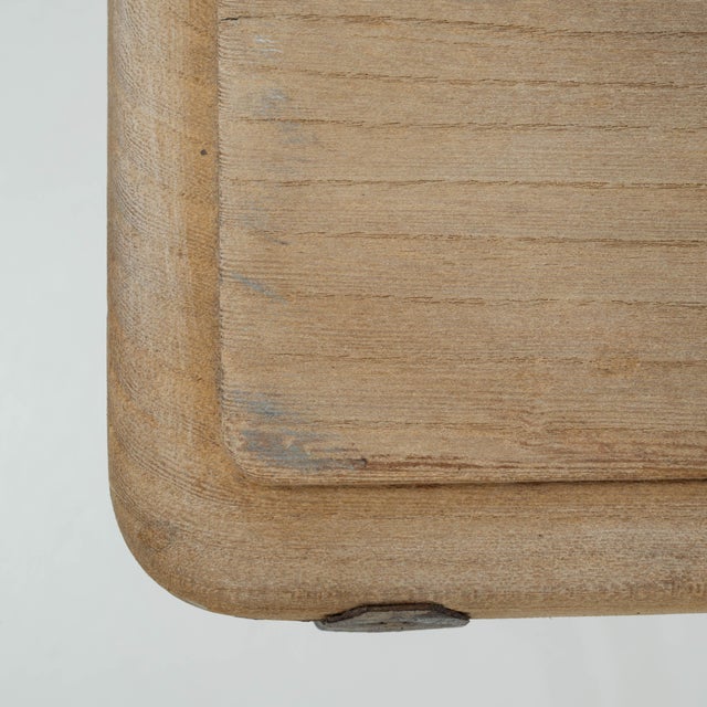 1900s French Metal Side Table With Wooden Top For Sale - Image 9 of 18