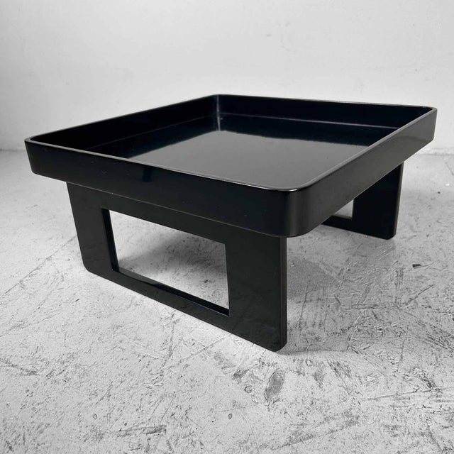 Beautiful set of five Japanese serving tables with original storage box, from the Taishō period. This type of tables was...