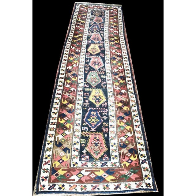 Antique Persian Shahsavan Runner For Sale - Image 9 of 10