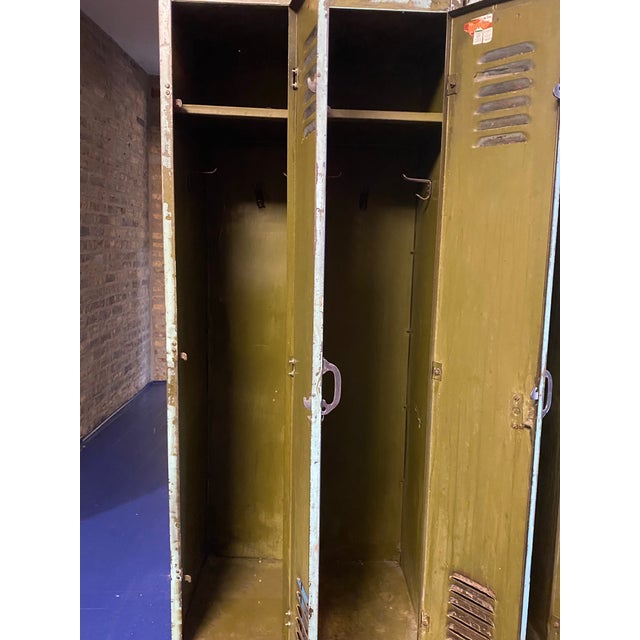 1960s Green Distressed Lockers For Sale - Image 10 of 10