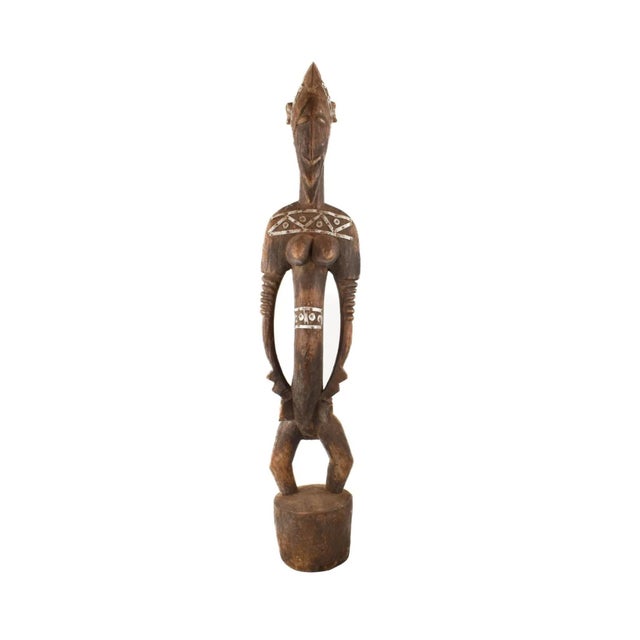 African Early 20th Century Senufo Pounder Figure Côte d'Ivoire For Sale - Image 3 of 9