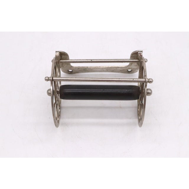 J. L. Mott Iron Works Antique J. L. Mott Antique Nickel Plated Toilet Paper Holder-Unsigned For Sale - Image 4 of 11