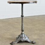 Brown French 19th Century 20-Inch Marble Top Bistro Table For Sale - Image 8 of 9