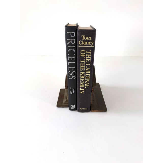 Cast Iron Architectural Greek Temple Parthenon Bookends / Decor For Sale - Image 12 of 14