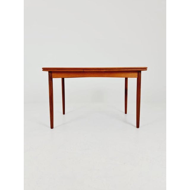 Danish Dining Table Rectangular Teak Table with Two Extension Leaves by N&R Möbler, Denmark, 1960s For Sale - Image 10 of 18