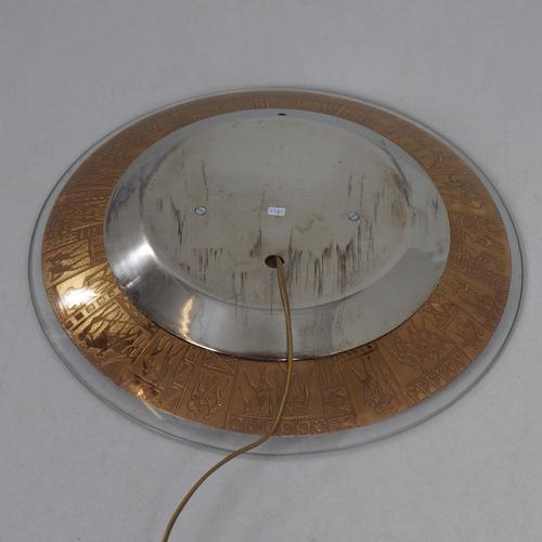 Decorative Wall Mirror with Lighting by M. Furgeri, Italy, 1960s For Sale - Image 9 of 10