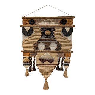 70s Don Freedman Macrame Fiber Wall Art For Sale