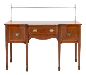 Sheraton Revival Sideboard in Mahogany Server, 1880s