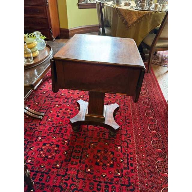 Late 19th Century American Empire Drop Leaf Side Table For Sale - Image 4 of 8