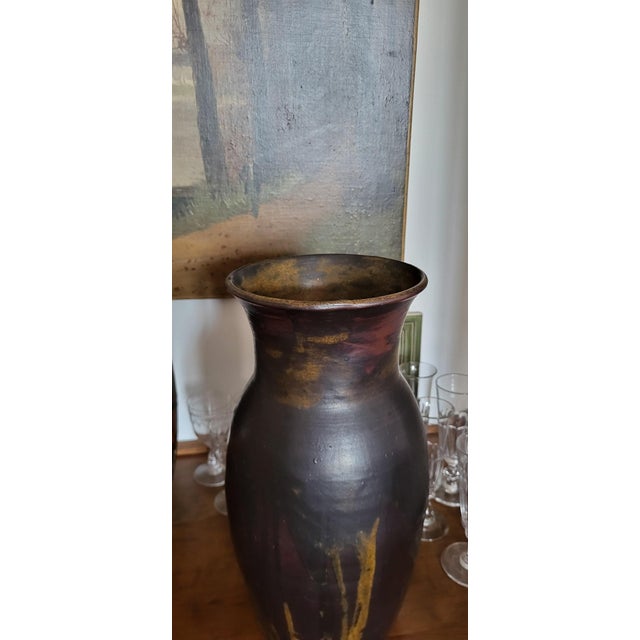 Sandstone Vase by Lucien Arnaud, 1920s For Sale - Image 3 of 14