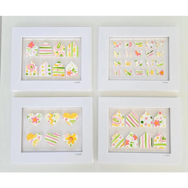 "Little Houses No. 2" Original Abstract Collage by Suzanne MacCrone Rogers For Sale - Image 6 of 6