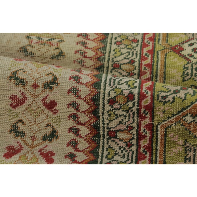 Antique Turkish Rug With Classic Arch & Teapot Motif in Multicolor - Rug & Kilim For Sale In New York - Image 6 of 7