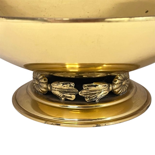 1940s Swedish Ystad Brass Pedestal Bowl For Sale - Image 6 of 8