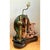 Chestnut Vintage Wood and Metal Maritime Assemblage Lamp For Sale - Image 8 of 12