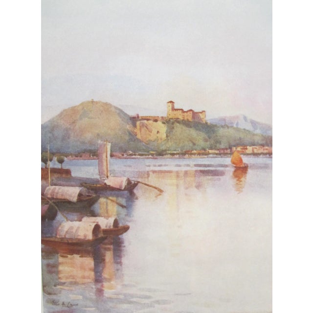 About The Poster: This piece originates from an exceptionally rare book, "The Italian Lakes", which is a compilation of...