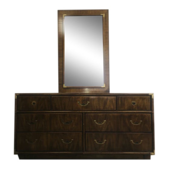 Vintage Drexel Heritage Accolade Collection Dresser and Mirror Chairish