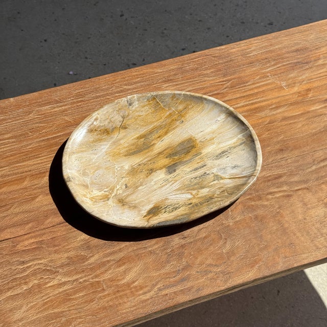 Petrified Wood Trinket Tray, 1980s For Sale - Image 6 of 9