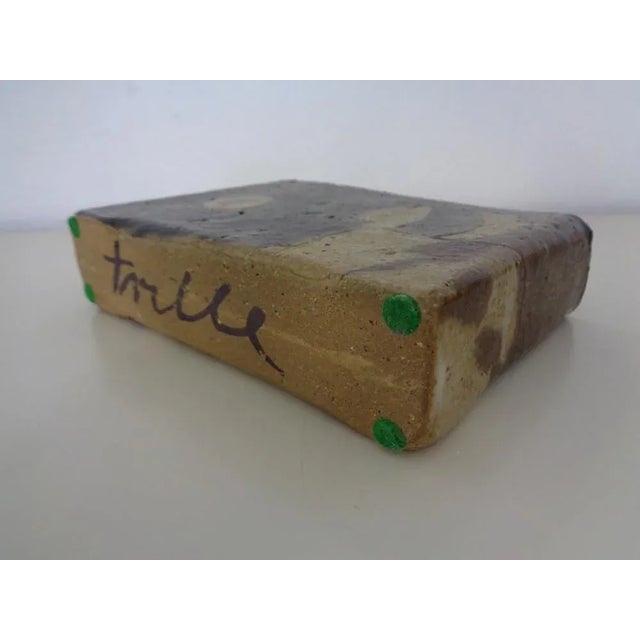 Vintage Glazed Studio Ceramic Vase from Trille Jørgensen, Denmark, 1970s For Sale - Image 11 of 14