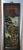 Black Reverse Painted Wall Plaque on Glass Antique Asian Three Section Vertical For Sale - Image 8 of 12