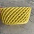 Bright Yellow Vintage Ceramic Braided Basket Made in Spain For Sale - Image 4 of 9