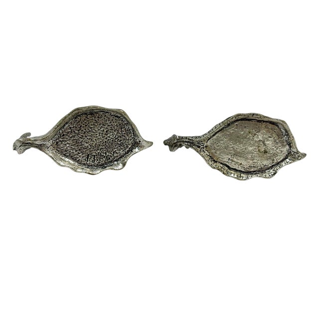 Vintage Pewter Snail Toothpick Holders Made in Italy- A Set For Sale In New York - Image 6 of 7