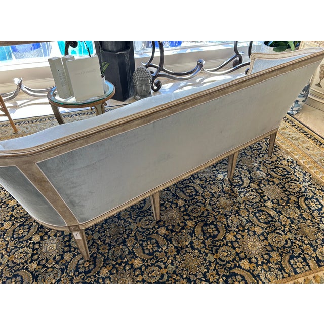 Textile Dennis & Leen Regency Settee For Sale - Image 7 of 11