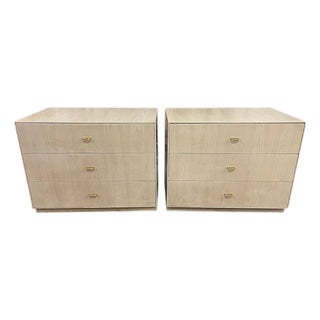 30" Finished 2 Drawer Vintage Nightstand Set of 2 For Sale