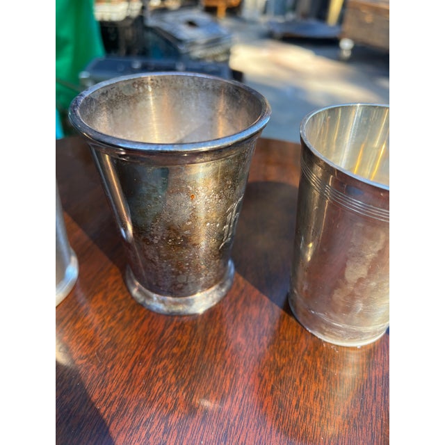 1970s Kentucky Derby Collection of Silver Plated Cup s- Set of 7 For Sale - Image 4 of 7