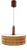 Mid-Century Scandinavian Teak Pendant Disc, 1965 For Sale