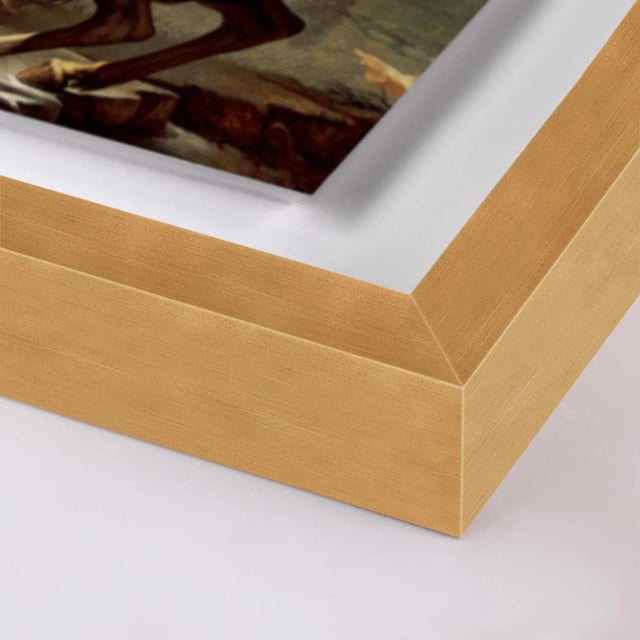 A Dramatic Point by Coup d'Esprit, Art Print in Gold Frame, Small Overall Size: 21x24 Frame Color: Gold