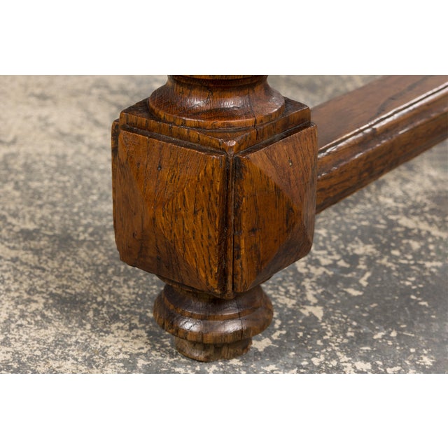 Late 19th Century French Louis XIII Style Oak Writing Table For Sale - Image 11 of 18