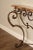 Bronze Mid 20th Century Rococo Style Custom Wrought Iron Marble Top Console Table For Sale - Image 8 of 12