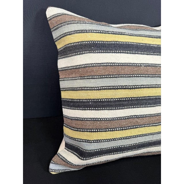 Turkish Hemp Pillow Cushion Natural Beige Brown Cushion Cover 20x20 #18165 Enhance your home decor with our Kilim Pillow...