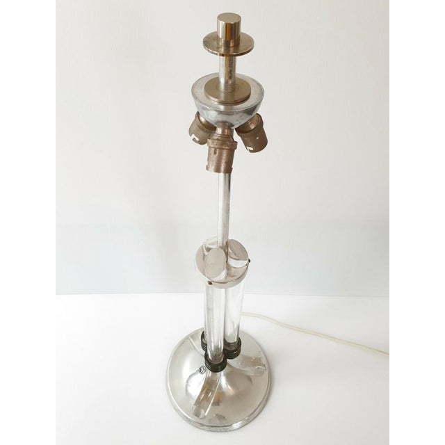 Art Deco Table Lamp attributed to Jacques Adnet for Hilton Hotels, 1930s-1940s For Sale - Image 9 of 13