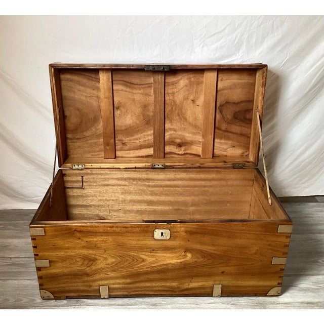 Wood Mid-19th Century, Campaign Camphor Chest For Sale - Image 7 of 11