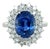 7.41 Carat Ceylon Sapphire and Diamond Ring, Size 7.25 For Sale