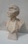 Italian Artist, Large Art Deco Carved Bust of Woman, 1920s-1940s, Alabaster For Sale - Image 11 of 18