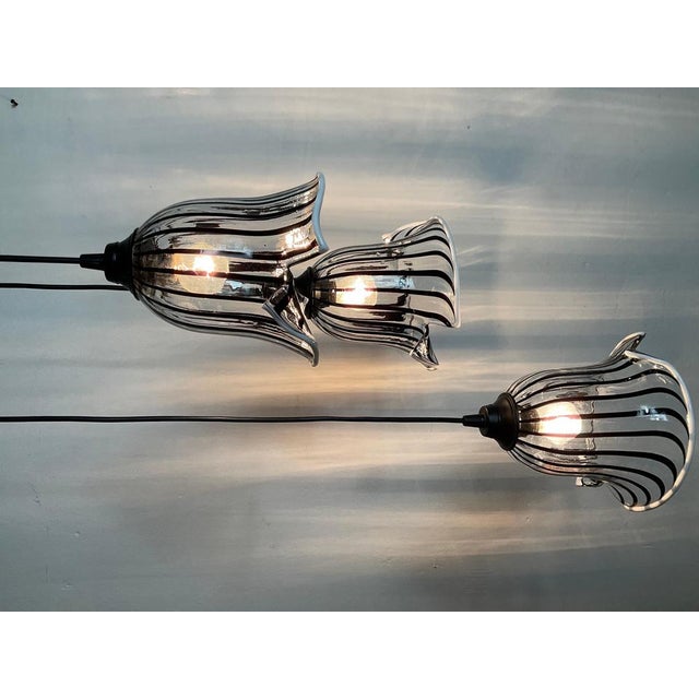 Hanging Lights with Murano Glass Bowls by Gio Ponti, 1980 For Sale - Image 16 of 18