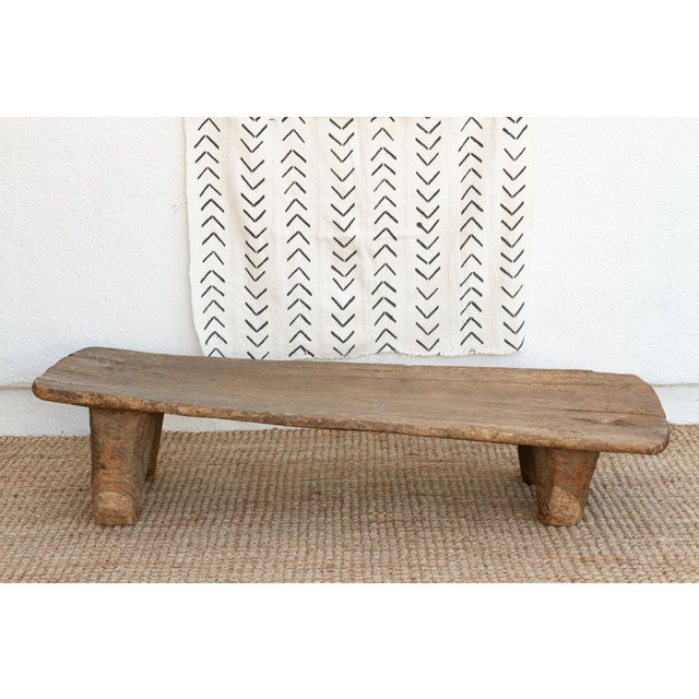 Wood Old Oxidized Wood African Coffee Table For Sale - Image 7 of 10