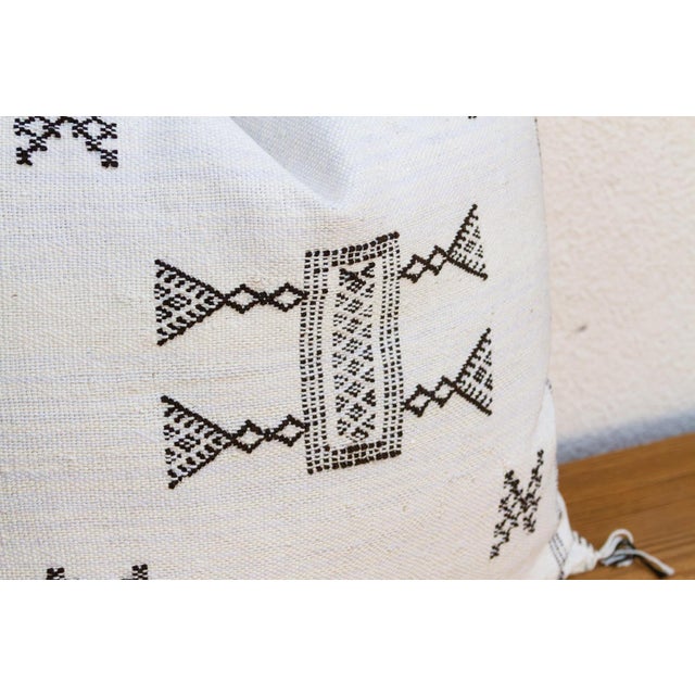 Moroccan Frost Trail Cactus Silk Moroccan Pillow For Sale - Image 3 of 7