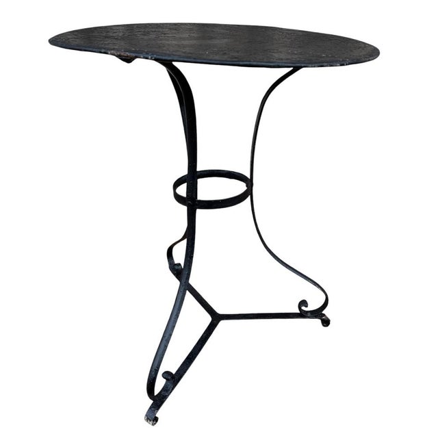 Wrought Iron Pedestal Table, France For Sale - Image 9 of 15