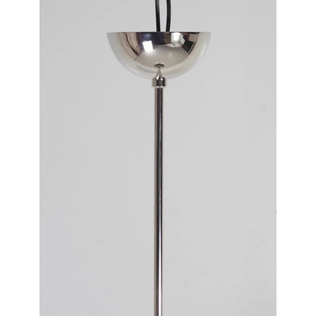 Mid-Century Opaline and Chrome Pendant Light, 1970s For Sale - Image 11 of 13