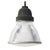 Metal Vintage Industrial Glass Pendant Lamp from Holophane, Paris For Sale - Image 7 of 7