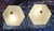 1980s Vintage Ceiling Lamps with Hexagonal Frosted Glass Shade and Concealed Mounting, 1980s, Set of 2 For Sale - Image 5 of 7