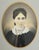 Victorian Museum-Quality 19th-Century Portrait, Rare Opalotype (Milk Glass Photo) in Ornate Gilded Victorian Frame For Sale - Image 3 of 5