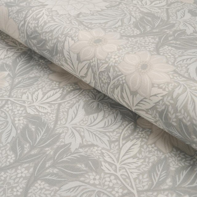 Borastapeter Boråstapeter Dahlia Garden Fabric In Natural For Sale - Image 4 of 5