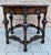 Antique Hexagonal Side or Center Walnut Table with Six Carved Legs For Sale - Image 17 of 18