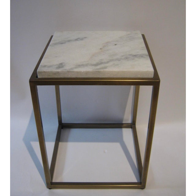 Geometric Brass Side Table Chairish