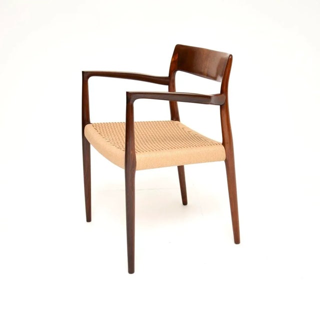 Vintage Danish Model 57 Chair by Niels Moller, 1960 For Sale - Image 4 of 13