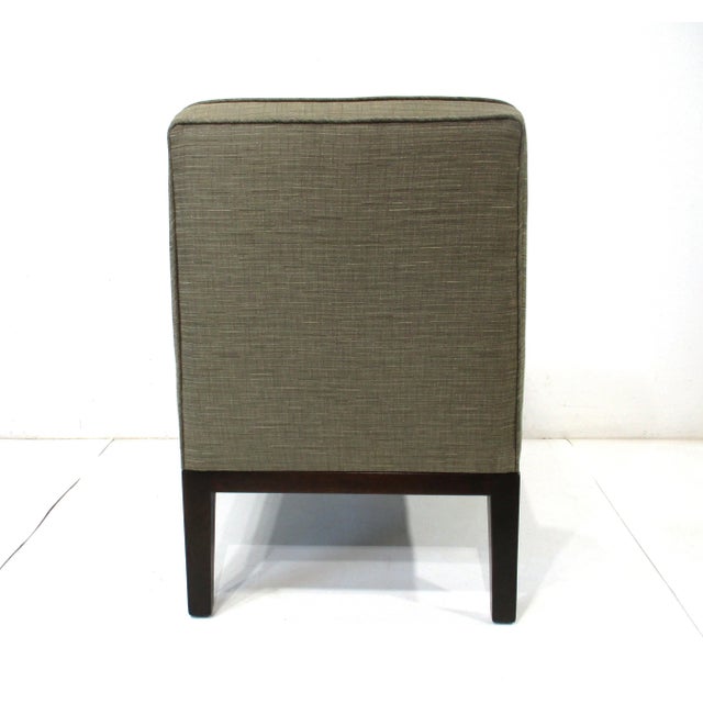Dunbar Furniture Edward Wormley Mid Century Slipper Chair for Dunbar For Sale - Image 4 of 11
